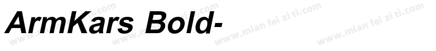ArmKars Bold字体转换